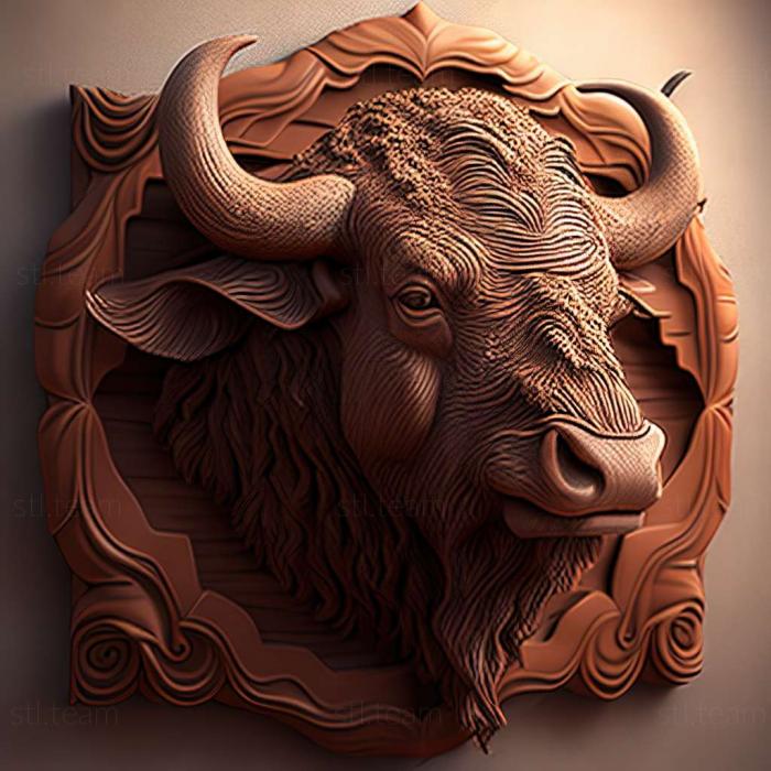 3D model buffalo (STL)